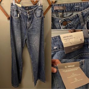 DL1961 (size 30/10) NWT✨ Hepburn high rise wide leg denim